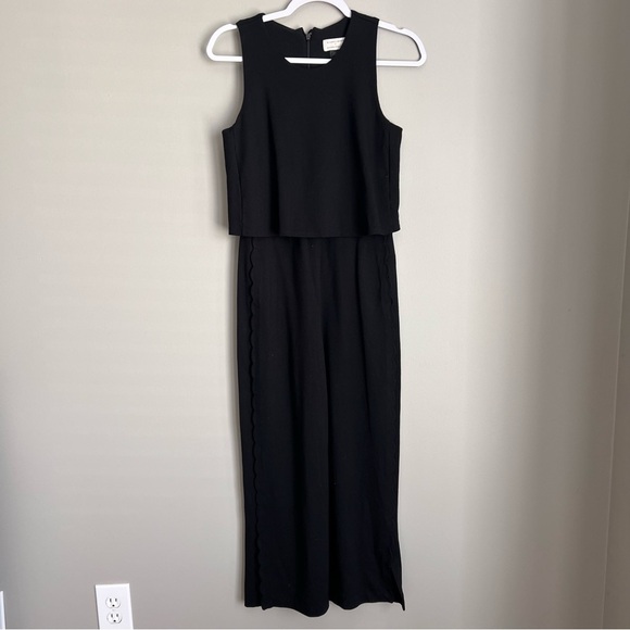 Anthro Black Sleeveless Jumpsuit The Essential Jumpsuit Anthropologie size 4 - Picture 2 of 7